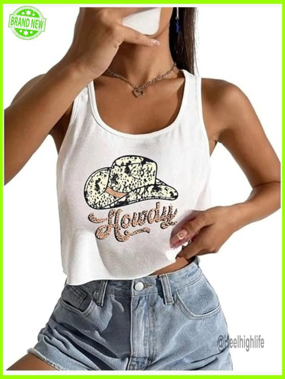 Loose Fit Cropped Tank Top Racerback Cami for Women Girls Summer Basic